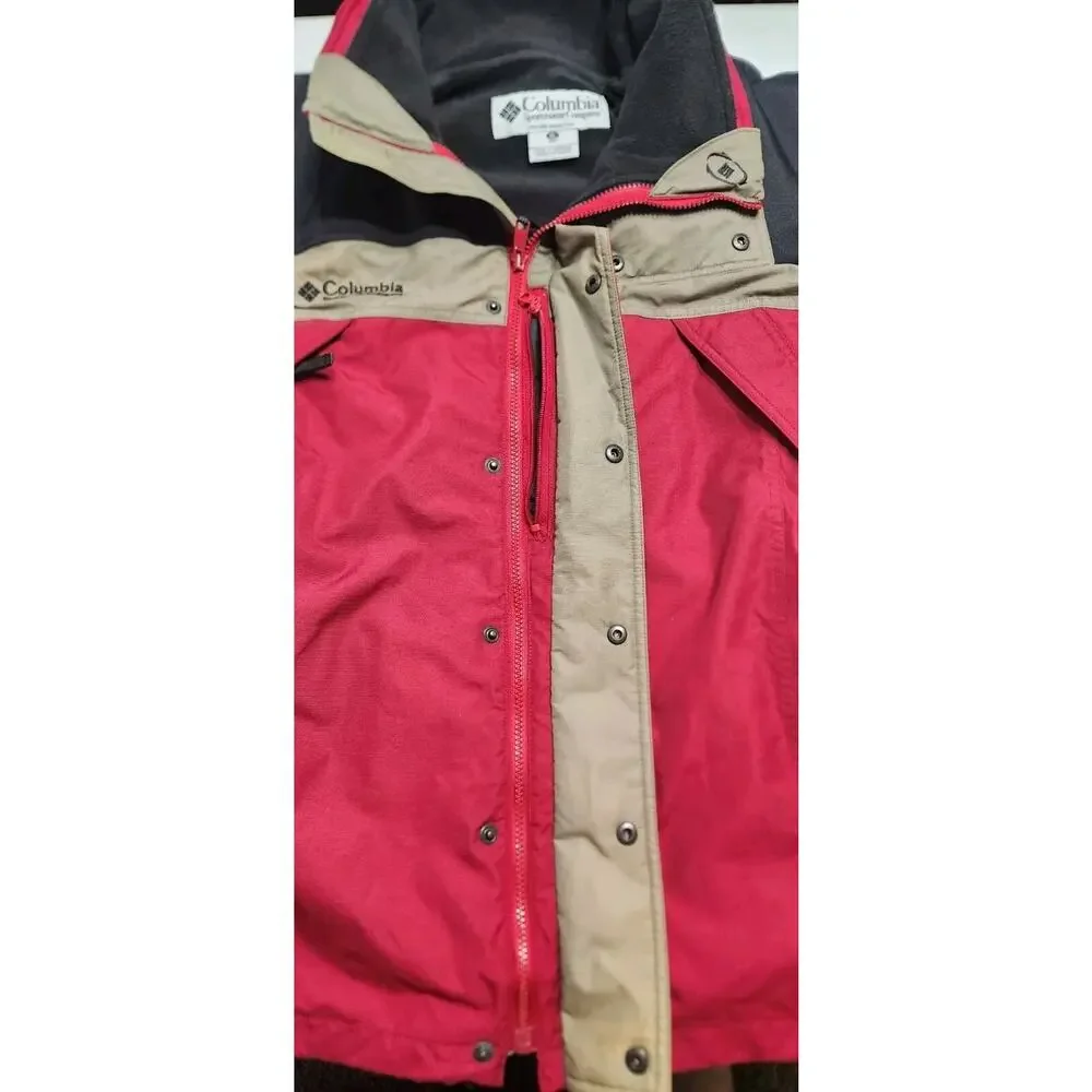 Columbia Ski Coat Removable Inside Fleece Jacket Liner Mens XL Boulder Colorado